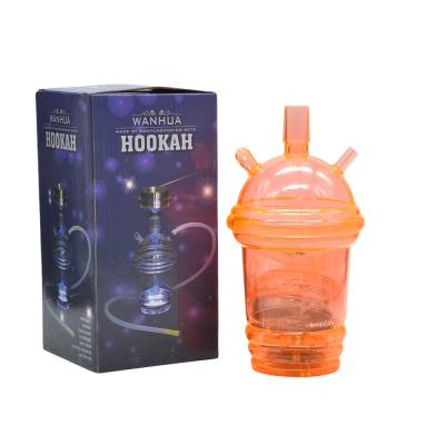 China Small Size Portable Plastic Foot Shape Hookah With Led Light Cup Huka Vandpibe Vannpipe Vattenpipa Shisha Narguile Narguile for sale