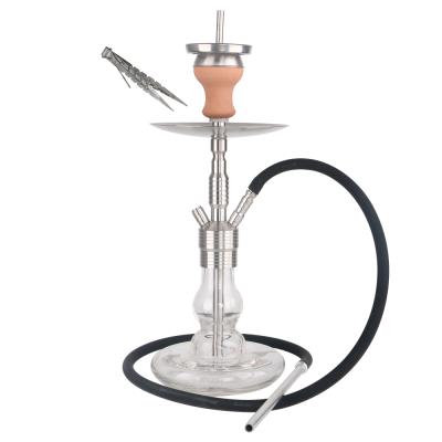 China Smooking Shisha Customized Large Glass Stainless Steel Edelstahl Narguile Huka Hookah Shisha Kopf Schlauch Zubehor Customized German Luxury Set for sale