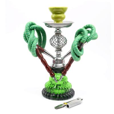 China Tragbare Narguile Wasserpfeife Huka Pipe Smoker E Hookah Double Pipe Shisha Smoking Pipe Hookahbeard Oil Dream Designer for sale