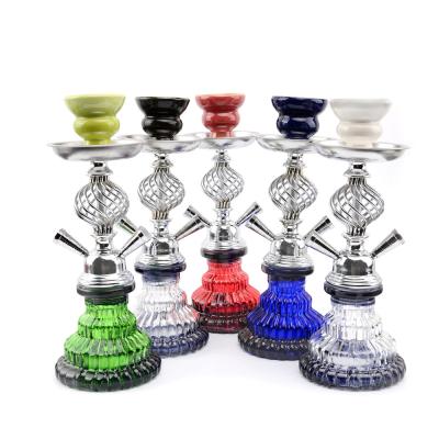 China Hot Wholesale Smoking Glass Hookah Shisha Hookah Transparent Shisha Tobacco Hookah Shisha Set Sheesha Dubai Large Luxurious Hookah Chicha for sale