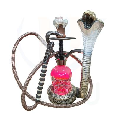 China Smoking Accessories Smoke Alfa De Fumar Lujoso Narguile Sheesha Smoking Shisha Hookah Shesha Luxurious Hookah Glass Snake for sale