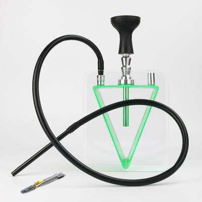 China New Plastic Acrylic Hookah Wholesale Hookah Set Wholesale Price Narguile Huka Vandpibe Vannpipe Vattenpipa for sale