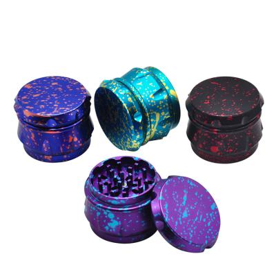 China Grinder 63mm Aluminum Alloy Four Layers Stereo Shape Tobacco Grinder Smerigliatrice Per Erbe In Metallic for sale