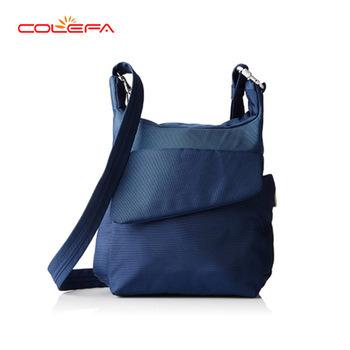 China Custom Logo 900d Polyester Women Messenger Bag White Blue Cotton Canvas Casual Cross - Body Women Messenger Sling Pouch Unisex Cross Bag for sale