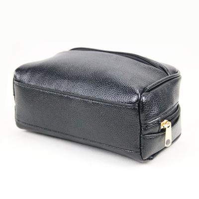 China Custom luxury portable fashionable womenpu cosmetic color men's logo bags wash leather bag for sale