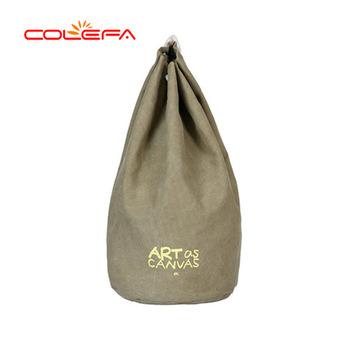 China Custom Anti Theft Waterproof Bucket Bag Sports Canvas Drawstring Backpack for sale