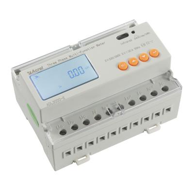 China 3*230V/400V Input 5A Via ct connection din rail energy meter factory kwh consumption meter ADL3000-E for sale