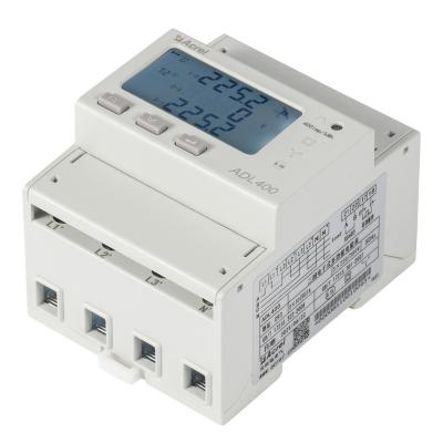 China Acrel ADL400 Din Rail installation Three phase energy meter with modbus communication 5A  via CT input kwh meter ADL400 for sale