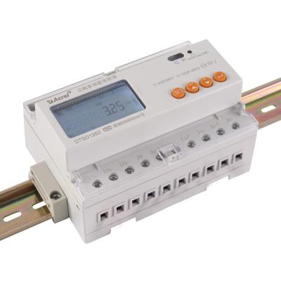 China Din Rail DTSD1352-C 80A direct connect 3 Phase Kwh meter Configuration Solar Kwh Energy Meter apply for PV solar inverter DTSD1352-C for sale