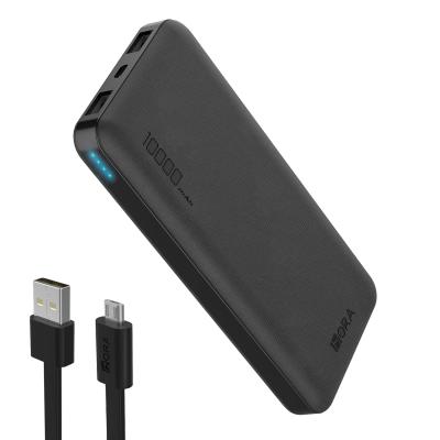 China Support 1HORA Dual Fast Access Mobile Charger Charging Powerbank Portable Power Bank 10000mah for sale