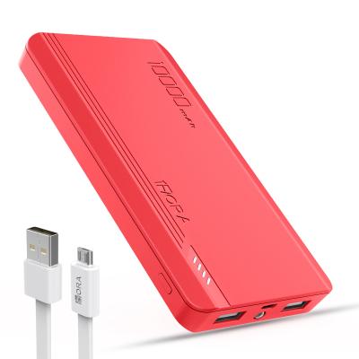 China Support 1HORA Best-selling Power Bank 10000mah Fast Charging Mobile Portable Charger 5V/2.1A USB Powerbank for sale