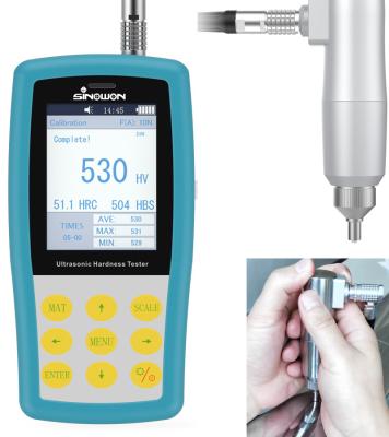 China Short Manual Probe Ultrasonic Hardness Tester , Durometer Testing Equipment for sale