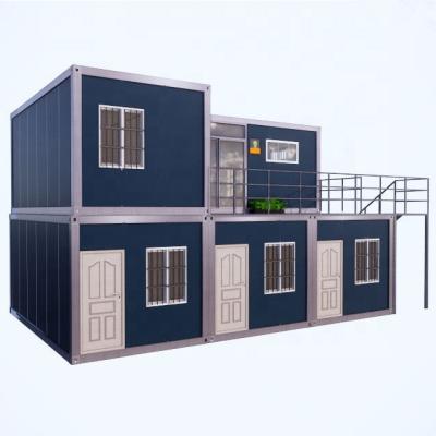 China Manufacture Construction 2 Story Steel Structural Duplex Container Module 20ft Quick Rise Cart House for sale