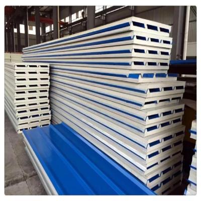 China Easy Installation Modern And Best Insulated PU Sandwich Roof Panel for sale