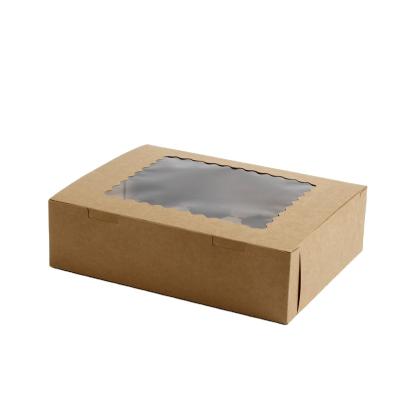 China Professional Manufacture Recyclable Packaging Kraft Paper Boxes With Transparent PVC Window for sale