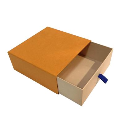 China Recyclable Custom Square Logo Printed Luxury Jewelry Package Box With Drawer With Drawer for sale