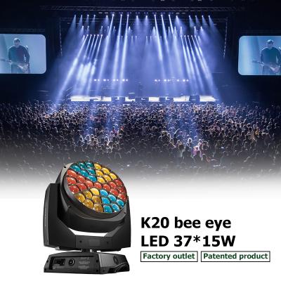 China Wholesale 750W K20 37 X 15W Digital Wall Washer Moving Head Light Moving Bee Eye Stage Wash Light for sale