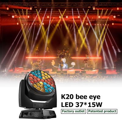 China 37pcs 15w RGBW RGBW 4in1 Spot Mini LED Moving Head Wash Light DJ Washer Beam Eye Stage Light Digital Wall Wash for sale