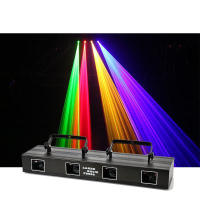 China LANDSCAPE LED Laser Stage Light 4 Beam Projectors Stage Light Effects Club Laser Lights KTV Dance Floor DJ Lazer Lamp Show for sale