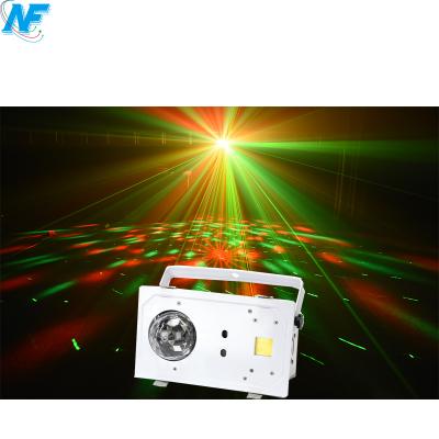 China DJ/Diso/Club/Bar/Party/Ball room/KTV/Stage/TVshow/Theater/Event etc magic 3in1 strobe ball RG laser light RGB LED disco party light. dj for sale