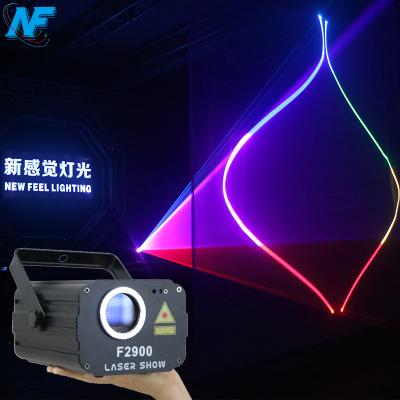 China Portable theme park size DJ disco party dmx stage lights 1380mw 1 watt RGB animation laser light for night club for sale