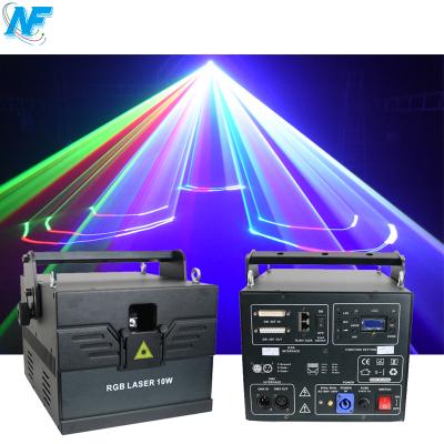 China 128 models. SD Card Holds Hundreds Of Images And Animations LED Stage Lights 10w 40kpps RGB Full Color Lazer Lights Laser Show for sale