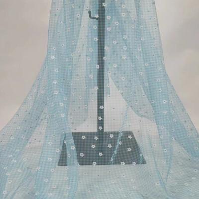 China Breathable READY TO SHIP NET FABRIC SEQUIN EMBROIDERY NET FABRIC FOR CHILDREN DRESS for sale