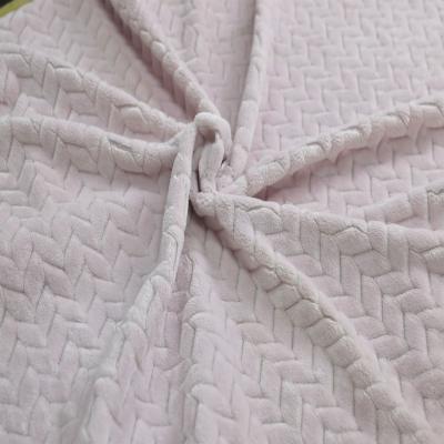 China Heat-insulation 100% Polyester Knitted Pattern Coral Printed Fleece Fabric For Blanket for sale