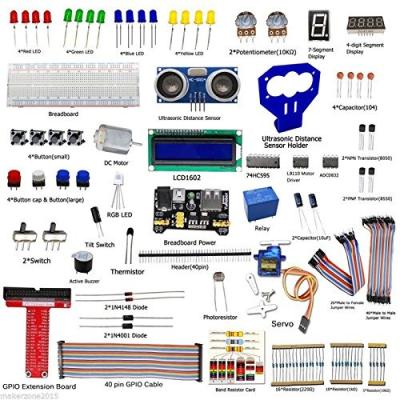 China Basic Starter Kit for Raspberry Pi 2 B/B+ Model Ultrasonic Distance Sensor Raspberry Pi Kit for sale