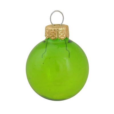 China Hot Selling Christmas Glass Ball Christmas Glass Decorative Wholesale Luxury Green Ball for sale