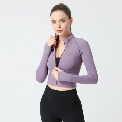 China Breathable Yoga Breathable Factory Custom Ladies And Comfortable Yoga Sports Coat Clothes for sale