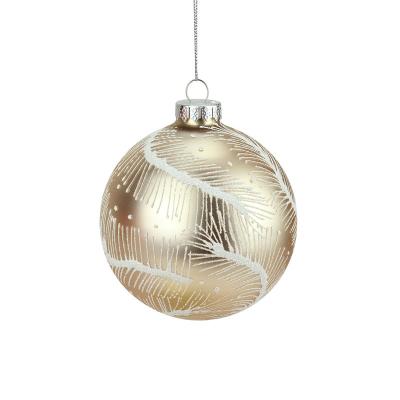 China Hot Sale Christmas Tree Decoration Glass Ball Hanging Ornaments Christmas Glass Ornaments for sale