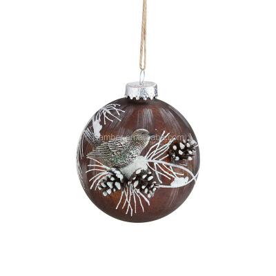 China Hot Sale Christmas Baubles Fillable Christmas Baubles Clear Christmas Deco 8cm for sale