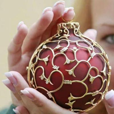 China Hot Sale Wholesale Christmas Ornament Colorful Glass Ball Bauble for sale