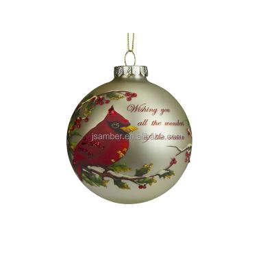 China Hot Sale Christmas Tree Baubles Balls Hanging Glass Baubles Christmas Tree Holiday Party Festival Decoration for sale