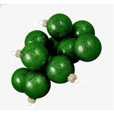 China Hot Sale Christmas Glass Bauble Christmas Ornaments Green Ball for sale