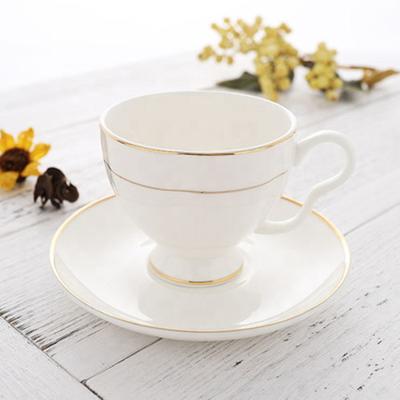 China New Viable Wholesale Ceramic Unique Coffee Cup Saucer And Spoon Set Porcelain Tea Coffee Cup Saucer for sale