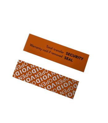 China OEM Waterproof Void Tamper Proof Label Blank Roll Sticker Security Label for sale