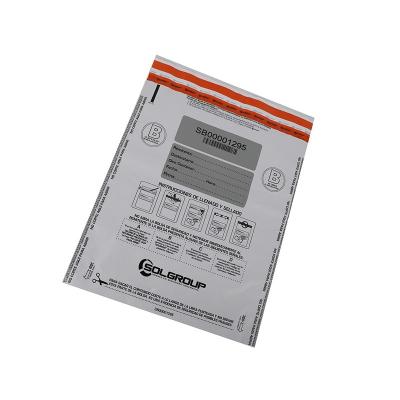 China Security Customized Tamper Proof Security Bags Tamper Proof Pe Bag With Seal For Express for sale