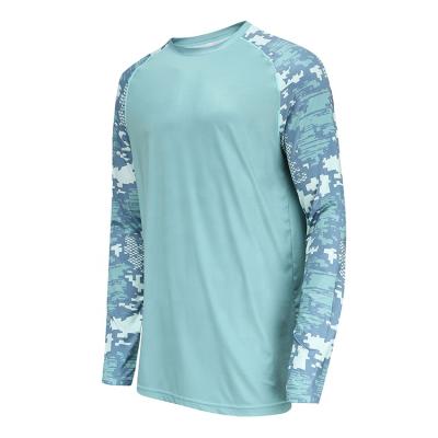 China Antibacterial Custom Sublimation Polyester Long Sleeve Mens Performance Fishing Shirt for sale