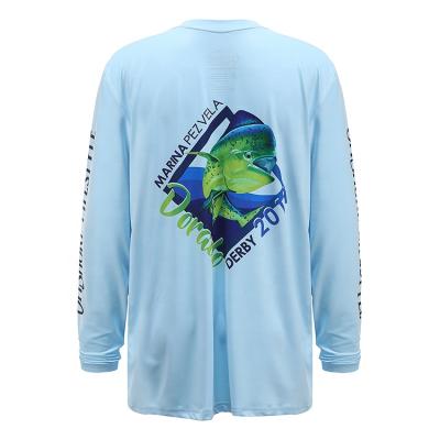 China Tournament Sublimation Antibacterial Fishing Shirts Fishing Wear Shirts And Quick Dry Tops Men Plus Size With Logo Custom Logo Printed ANTI-UV for sale