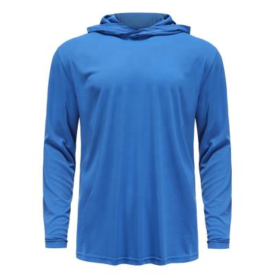 China Antibacterial High Quality Blank Long Sleeve Microfiber Single Hoodie Fishing UV Protection Quick Dry for sale