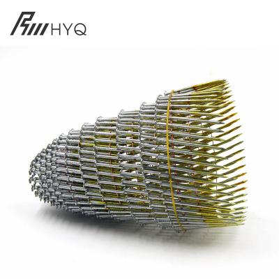 China Factory direct sale HDG smooth coil nails flat coil wavy nails wilding wire for pallet coil nails for sale