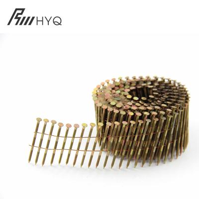 China Coil flat smooth nail china manufacturer df225c smooth coil nail 0 degree coils pallet nails for sale