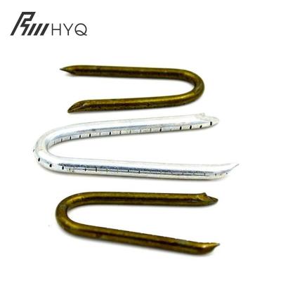 China Multifunction Iron U Type Iron Nails U Fence Clip / U Shaped Nail for sale