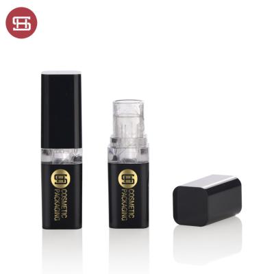 China New Style Lipstick Tubes Popular Product Cosmetic Hot Selling Black Square Empty Lip Balm Tube Lipstick Tube for sale