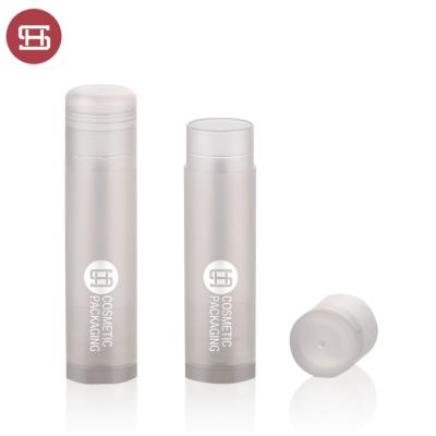 China Cheap new hot sale custom lipcare wholesale cosmetic lip balm stick cylinder round plastic empty lipbalm tube container packaging for sale