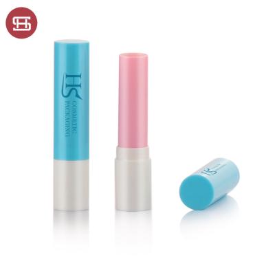 China Empty Tubes Logo Lip Balm Containers Custom Lip Balm Tube Fashion Style Cute Round Cosmetic Lip Balm Case for sale