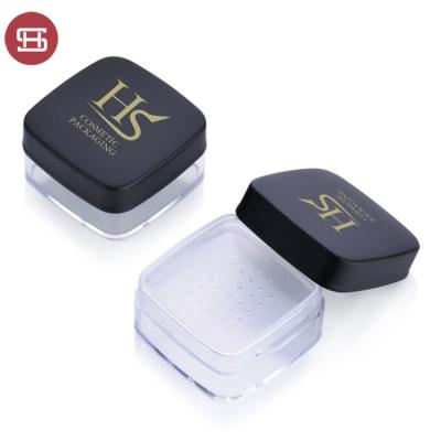 China Cosmetic Powder Case 4g Factory Direct Supply Plastic Square Empty Loose Loose Powder Case for sale