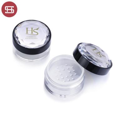 China Wholesale Makeup Cosmetic Case 2022 Loose Powder Cosmetic Powder Container Instant Bling Shine Round Custom Empty Loose Powder Case Container Packaging for sale